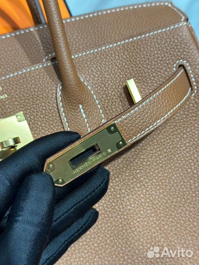 Сумка Биркин Hermes Birkin 30 Alezan Togo GHW