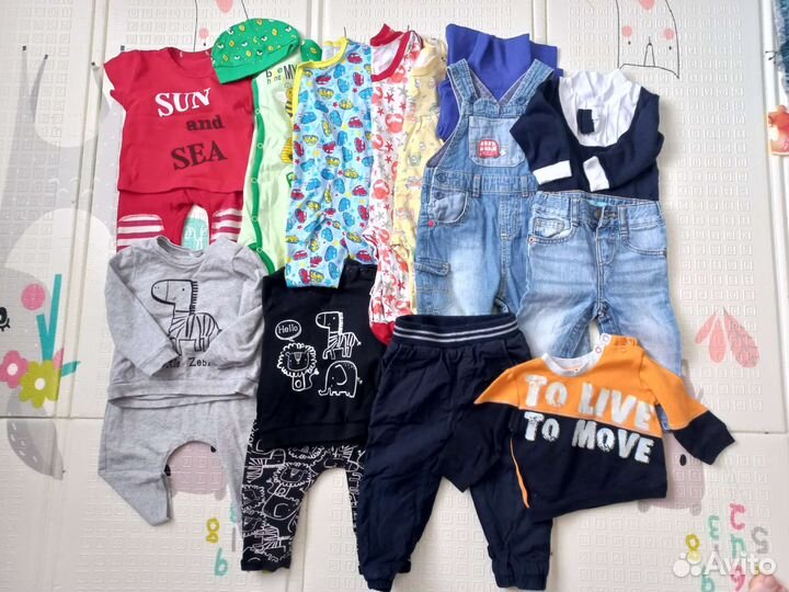 Пакет летней одежды для мальчика 74 размер