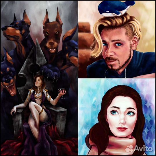 Портреты, шаржи, арты