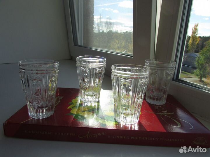 Хрустальные рюмки,стаканы,стопки