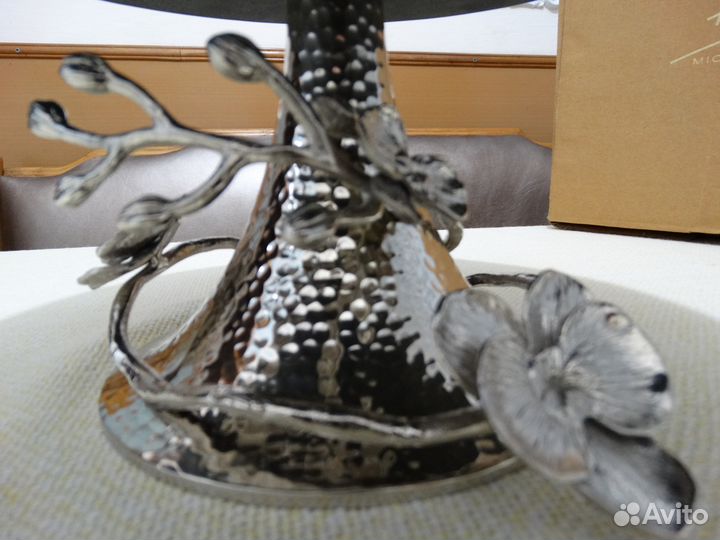 Ваза д торта/тортовница Michael Aram,гранит,сталь