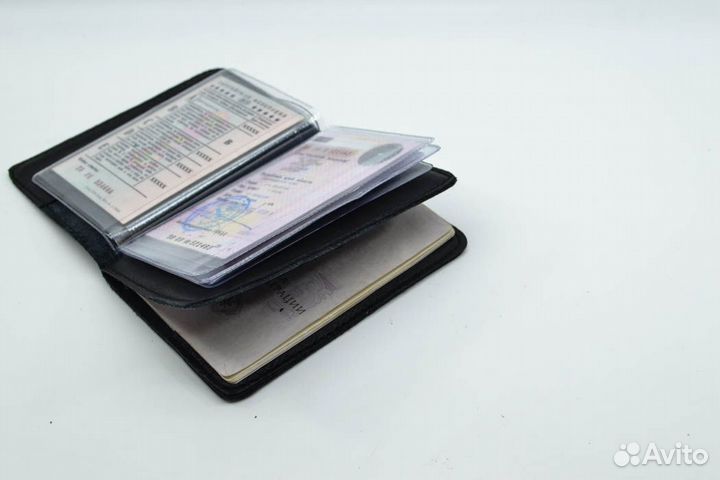 Обложка на авто документы из натуральной кожи