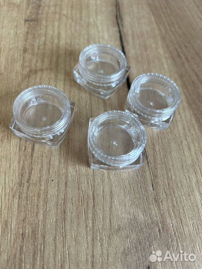 Баночка 3 мл квадратная прозрачная