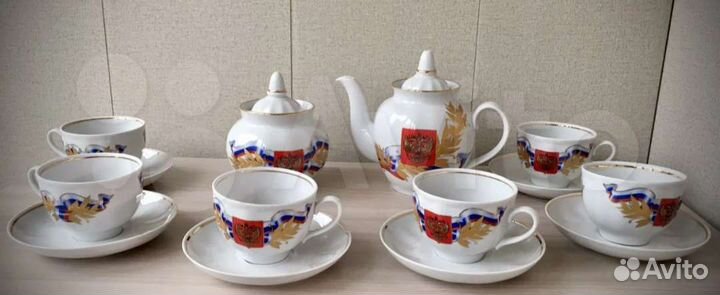 Сервиз на 6 персон с символикой России