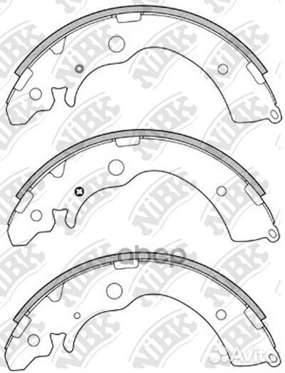 Колодки тормозные барабанные honda airwave 1.5