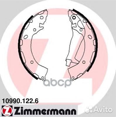 Колодки hyundai 10990.122.6 Zimmermann