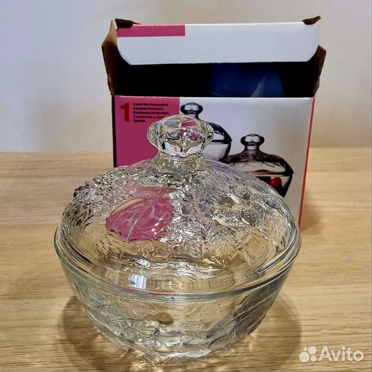 Сахарница вазочка для конфет стекло