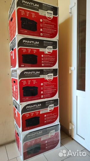 5 штук мфу pantum M6500 - 3 шт, M6550NW - 2 шт