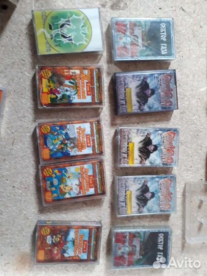 Аудиокассеты Киш, сектор,ария и другие