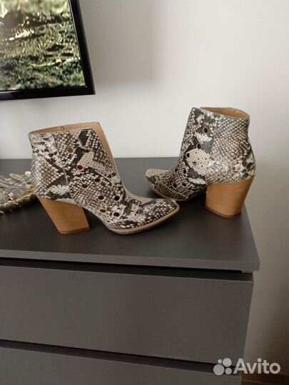 Ботильоны женские 37 размер натуральная кожа
