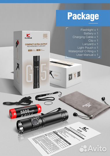 Фонарь Klarus G15