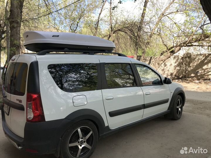 Автобокс на крышу nobu cross на лада Ларгус