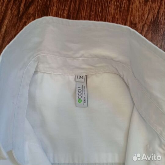 Белые рубашки 128-134 р-р