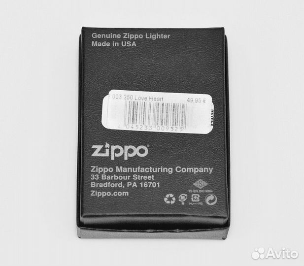Зажигалка Zippo 207 Love Heart Emblem Оригинал
