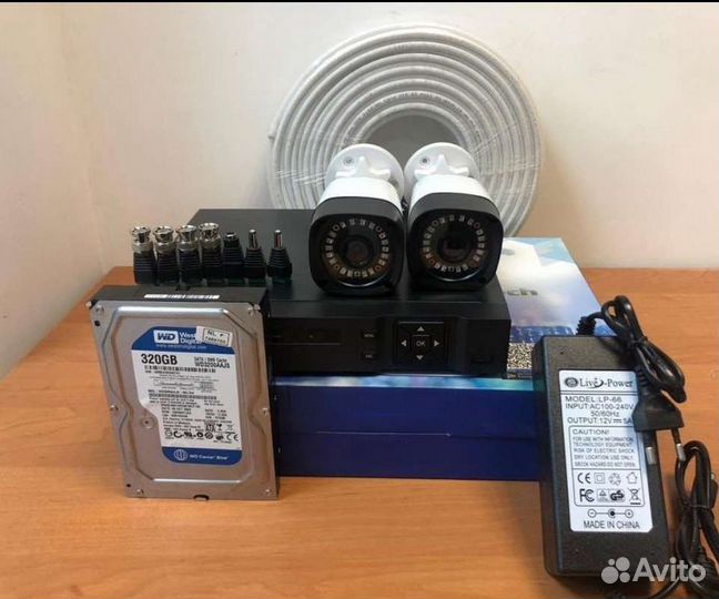 Комплекты от 2х до 8х камеры видеонаблюдения