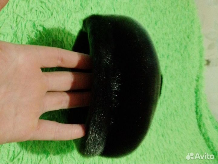 Меховая мужская кепка нерпа