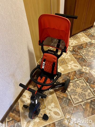 Детский складной трехколесный велосипед