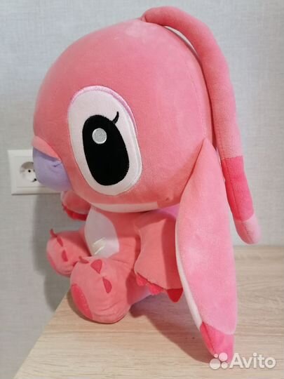 Детская игрушка мягкая Стич 35 см розовая