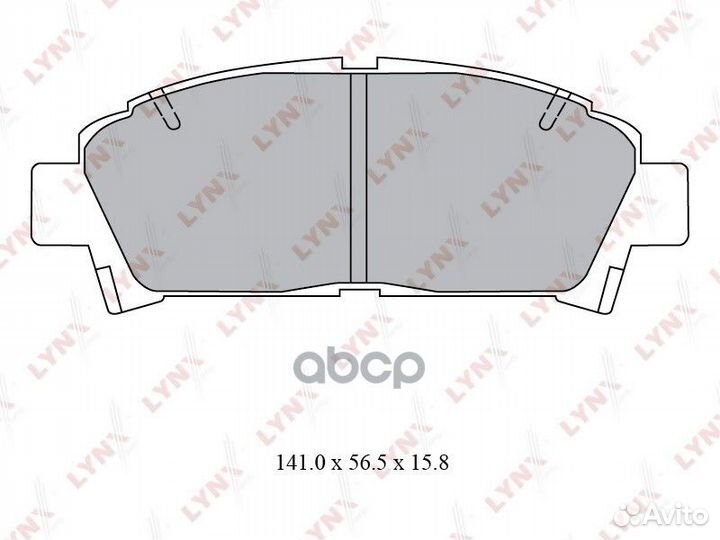 Колодки тормозные дисковые перед BD7558 LYN