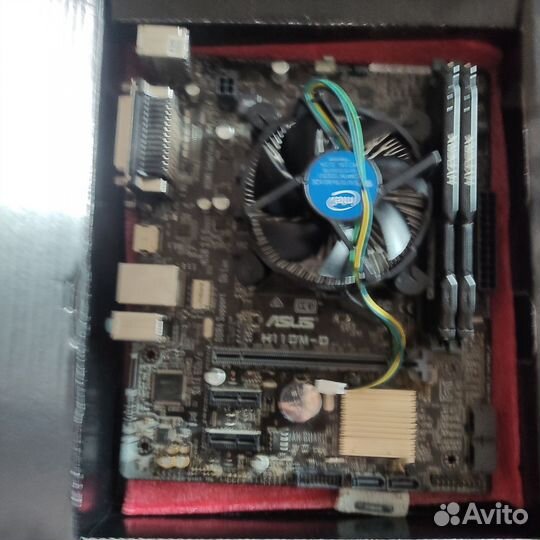 Материнская плата h110 с core i5 7500 и 8gb ddr4