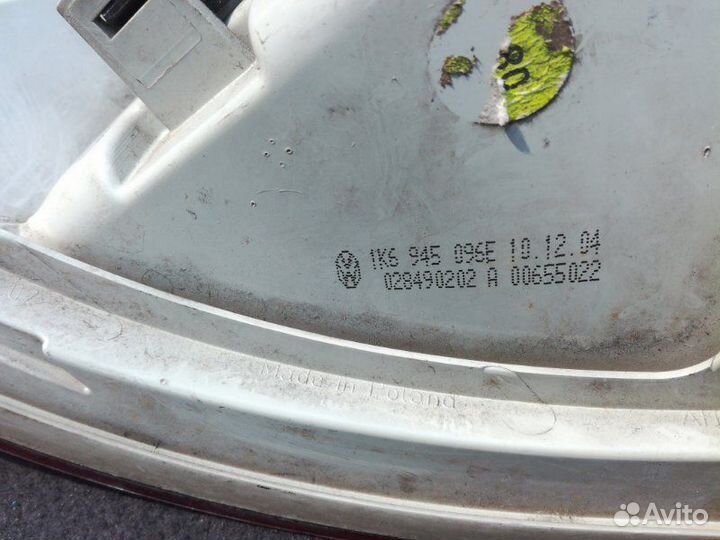 Фонарь задний правый Volkswagen Golf 5 2003-2009