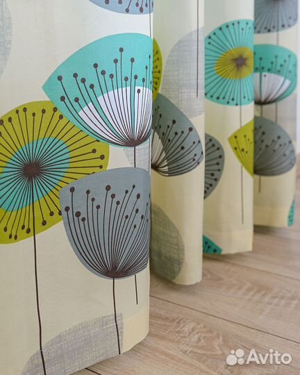 Комплект Шторы + тюль Мави 480x270 вуаль 300x270