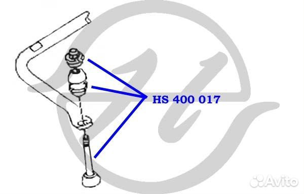 Тяга стабилизатора зад прав / лев