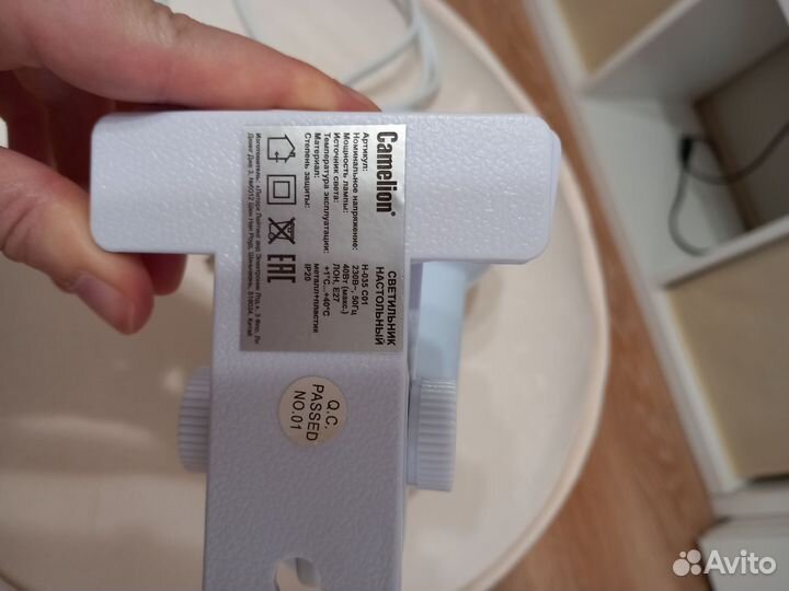 Лампа настольная с прищепкой в отл/состоянии