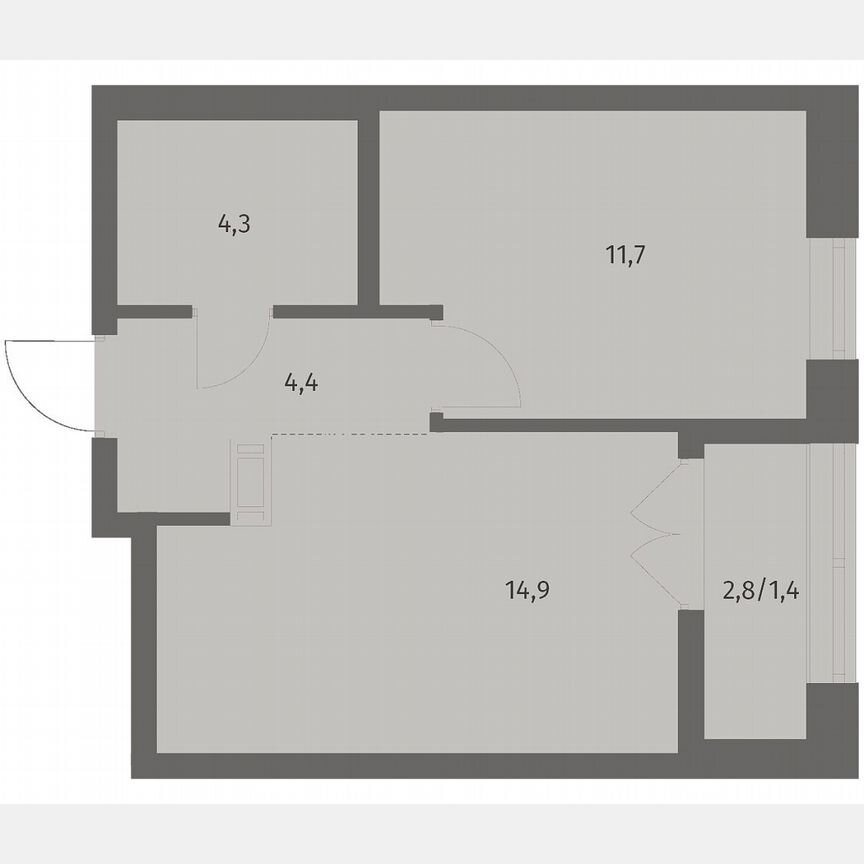 1-к. квартира, 36,7 м², 7/12 эт.