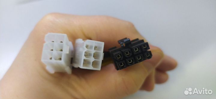 Кабель переходник 8pin (папа) на 2*6pin (мама)