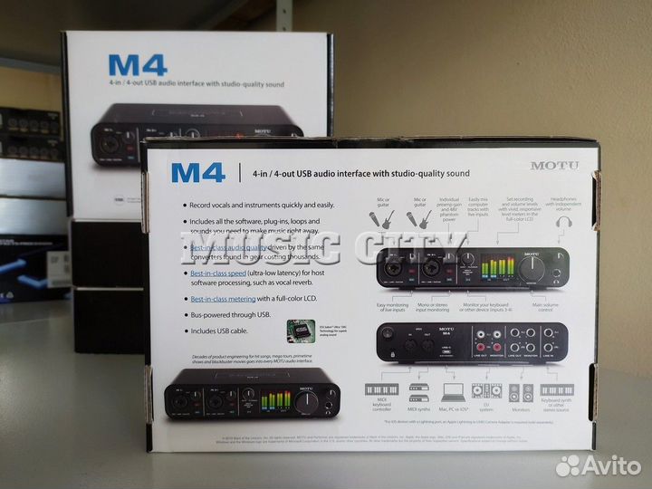 Motu M4 звуковая карта