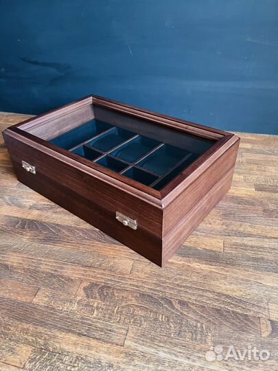 Шкатулка для часов очков и украшений ручная работа