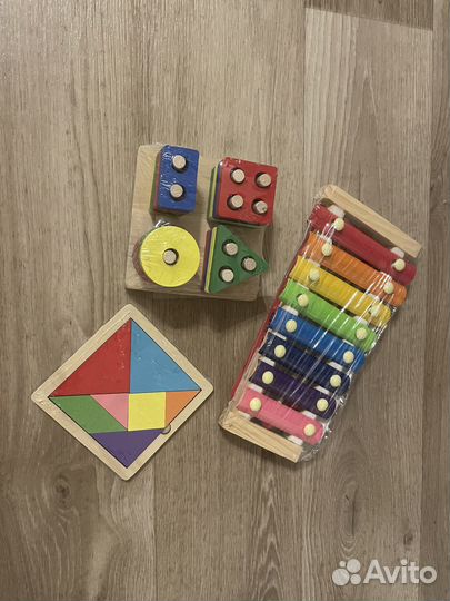 Деревянные игрушки новые