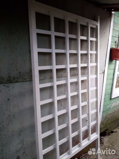 Деревянная решетка для беседки, шпалера для цветов