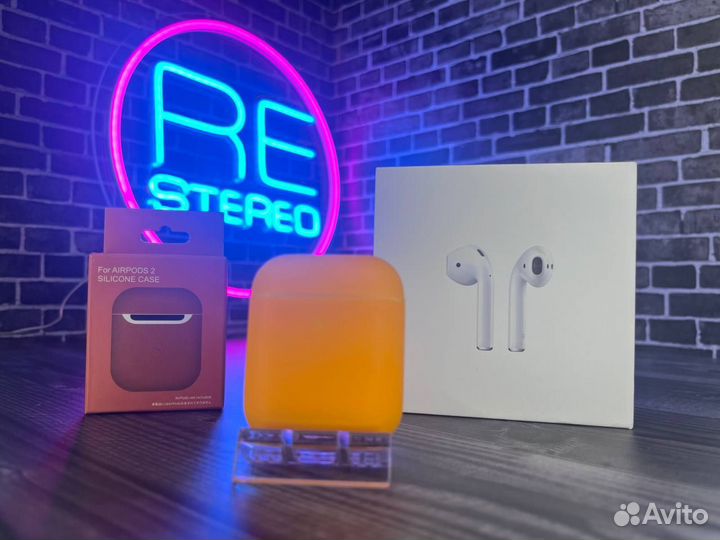 Наушники Apple Airpods 2 + Чехол в Подарок