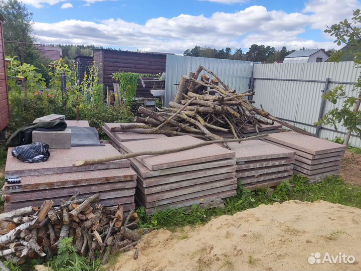 Гранитные плиты мощения