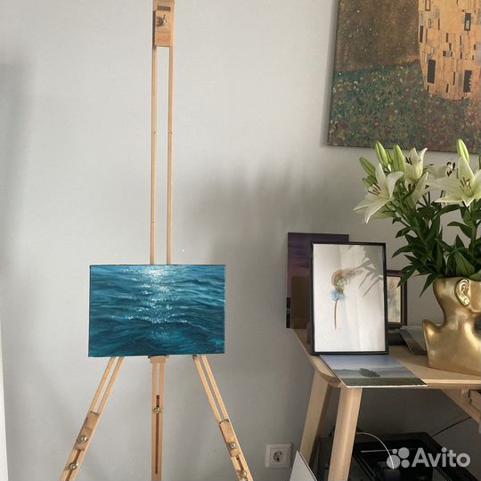 Картина маслом на холсте лазурное море