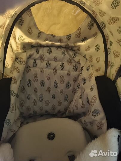 Коляска санки ника 7 5 к, с перекидной ручкой