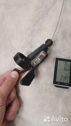 Манетка Shimano и беспроводной велокомпьютер