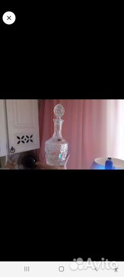 Грпфин и 6 фужеров. Богемия