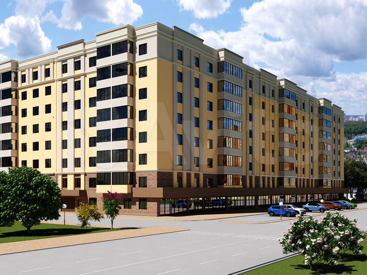 2-к. квартира, 58 м², 2/8 эт.