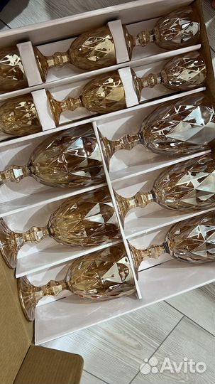 Бокалы + рюмки 12 штук новые