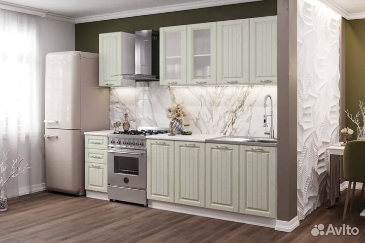 Кухня Кантри 2,0 мдф фисташка в наличии новая