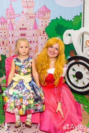 Костюм принцессы взрослый / барби для аниматора