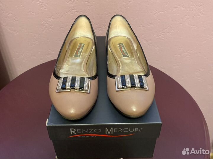 Балетки натуральная кожа 38 италия