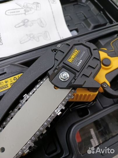 Аккумуляторная цепная мини пила dewalt 6 дюймов