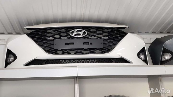 Передний бампер на Солярис 2020 года оригинал