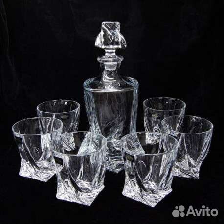 Набор для виски bohemia quadro 7 предметов