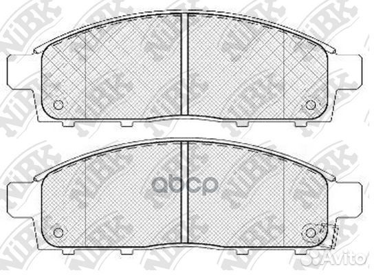 PN3809-nibk колодки дисковые п Mitsubishi L200