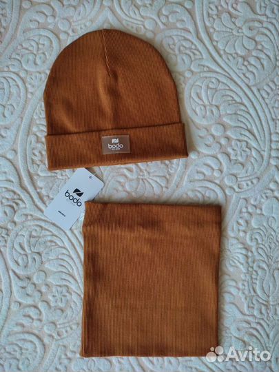 Новое bodo шапка+снуд р.50-52 и 52-54